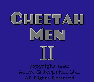 Cheetahmen II (USA) (Unl) screen shot title